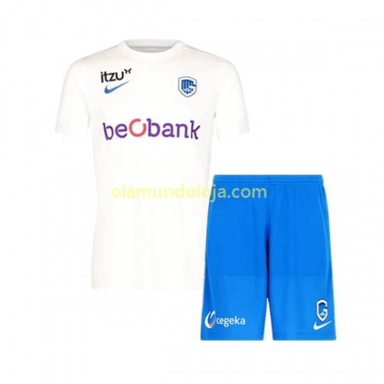 Camisola KRC Genk Criança Equipamento Segundo 2022-2023 Manga Curta